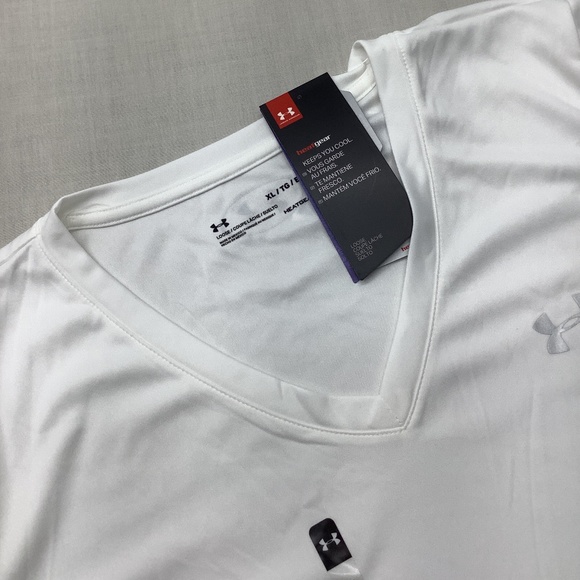 Women's Under Armour V-Neck Short Sleeve Yoga Work - Picture 3 of 6